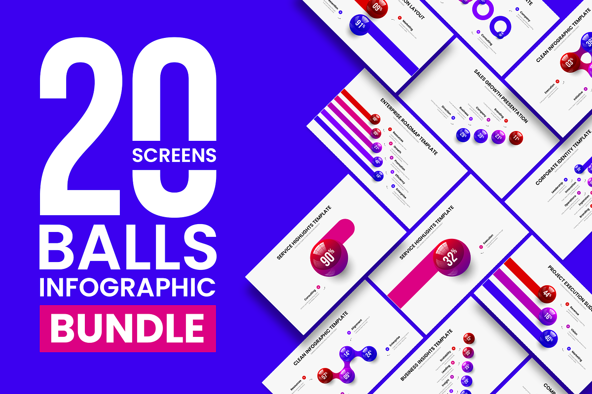20 Vector Infographic Template, an Object Illustration by provector (Photo 1 of 21)