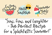 Sunshine Scribbles Font, a Script Font by Nobu Collections (Thumbnail 6 of 9)