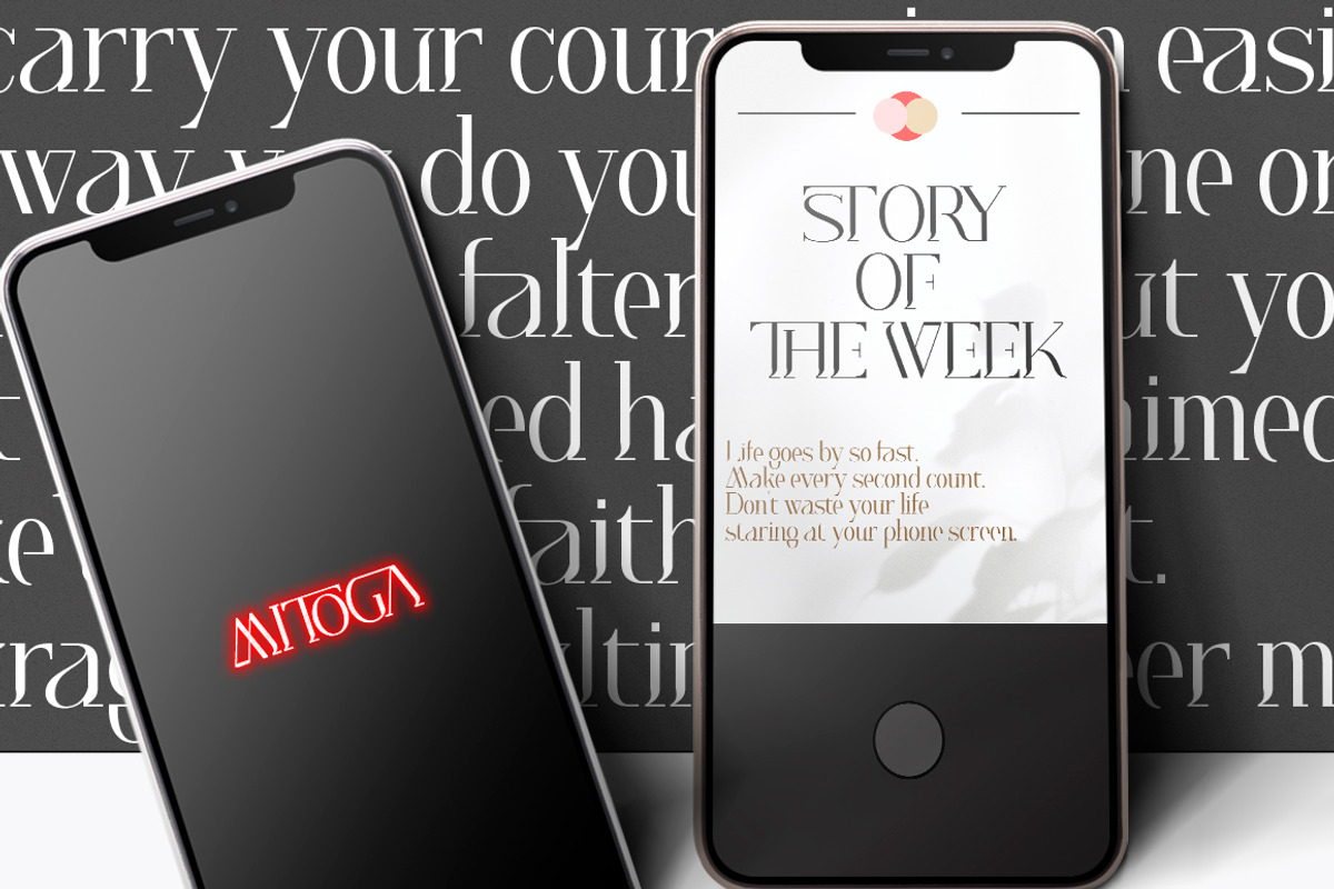 Mitoga Display, a Serif Font by Franstudio (Photo 8 of 15)