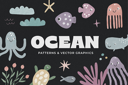 OCEAN patterns & graphics