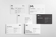 Minimal Business Cards - Bundle 01, a Business Card Template by MustaART (Thumbnail 6 of 10)