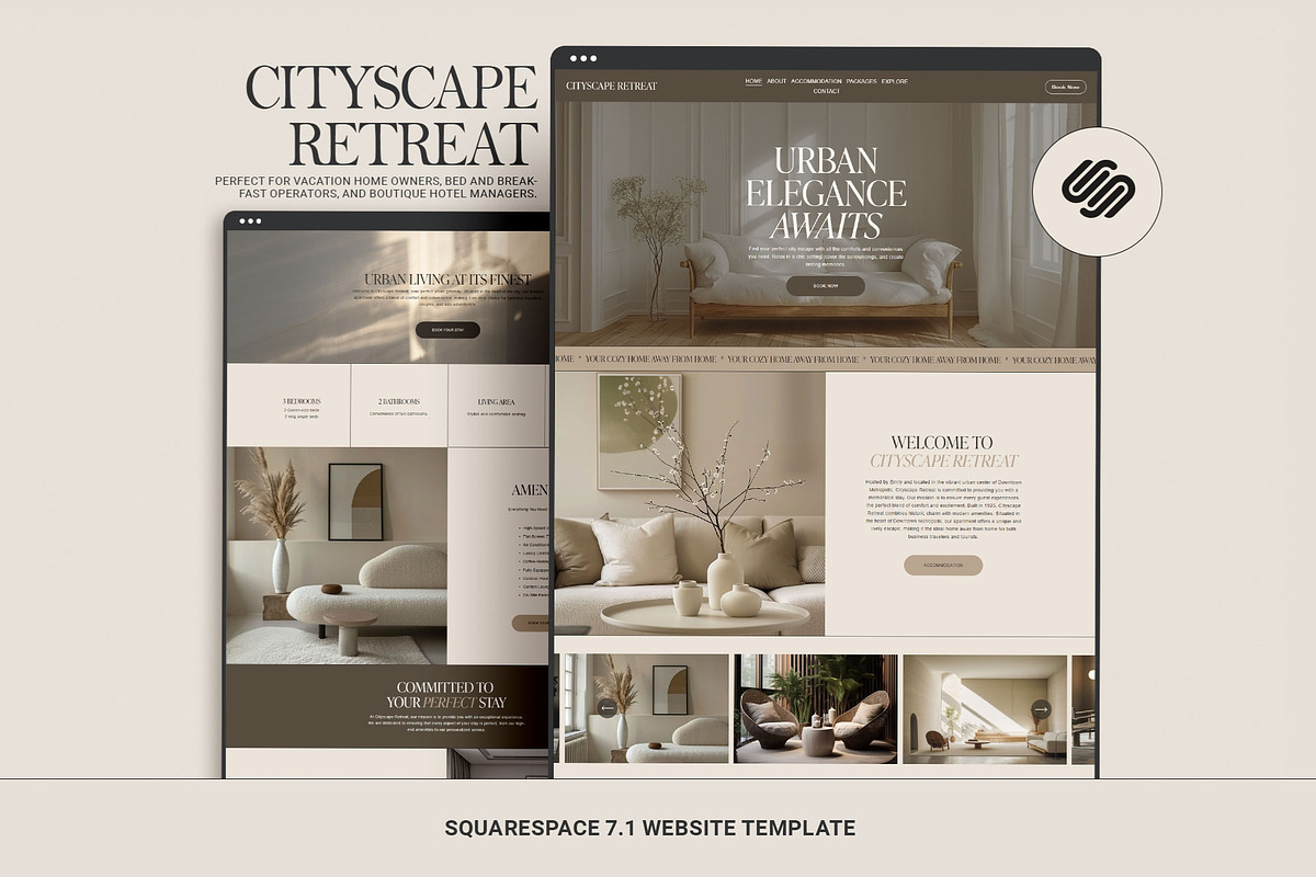 Airbnb Host Website Template, a Squarespace Template by ColorMondays (Photo 1 of 10)
