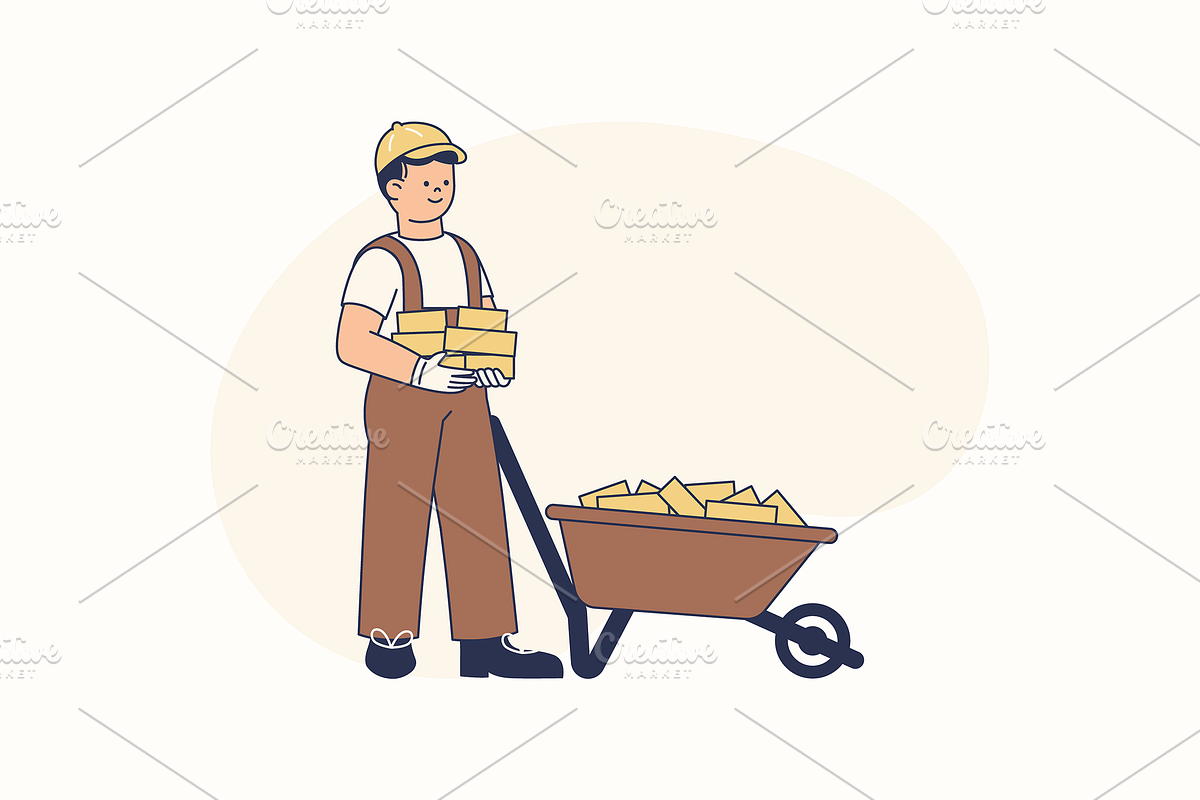 Construction Worker Illustration, an Object Graphic by Jump Studio (Photo 6 of 12)