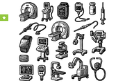 Medical Equipment Set, an Object Graphic by RT Studio (Thumbnail 1 of 4)
