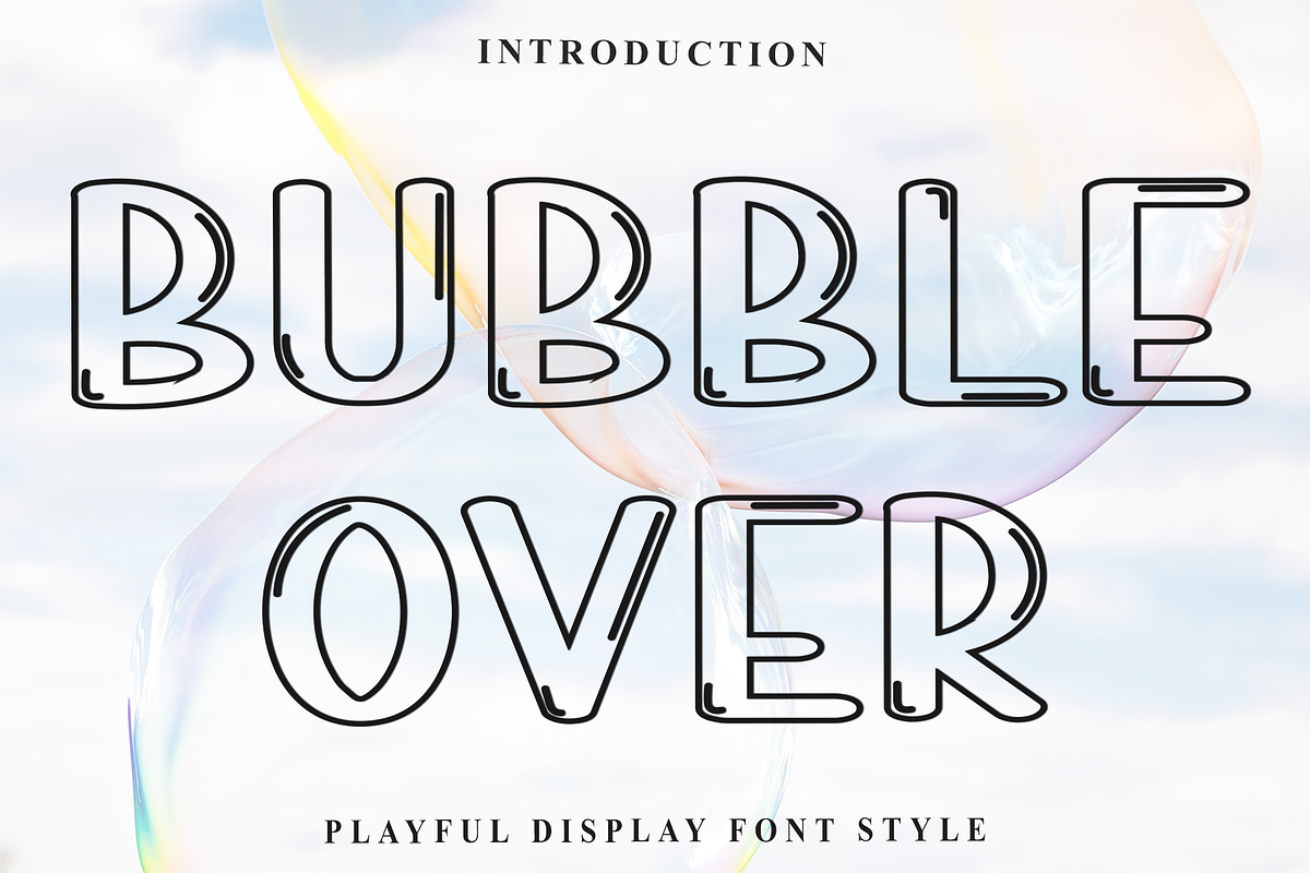 Bubble Over, a Handwritten Font by FreshTypeINK (Photo 1 of 8)