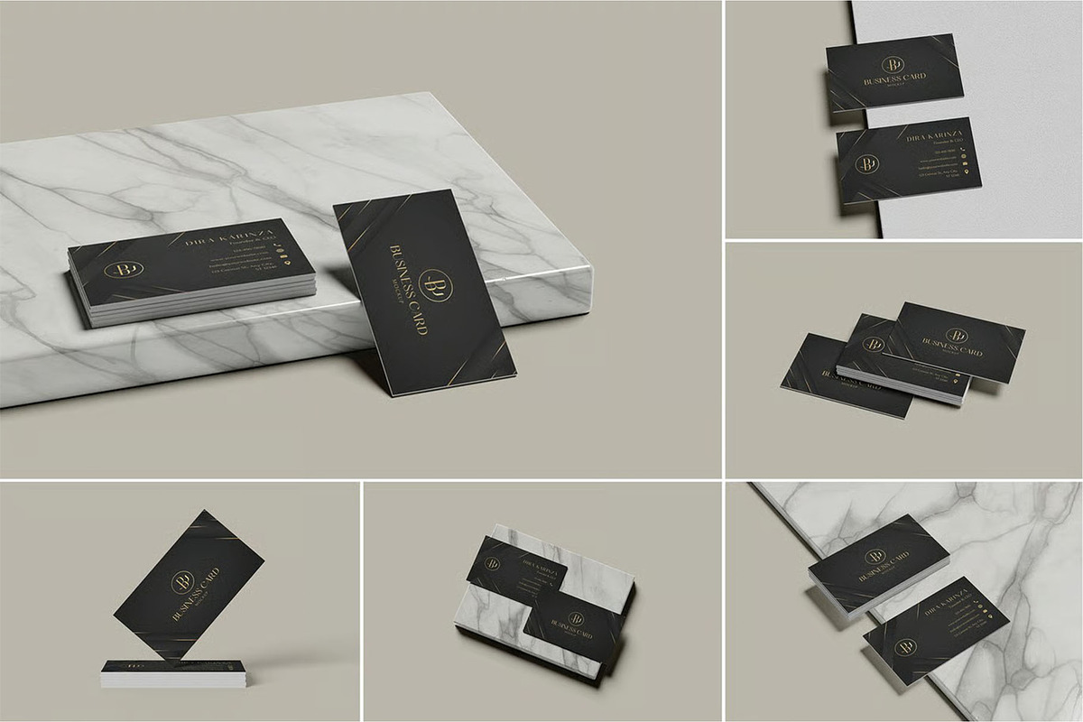 Business Card Mockups, an Advertising Mockup by zpackcreative (Photo 1 of 7)