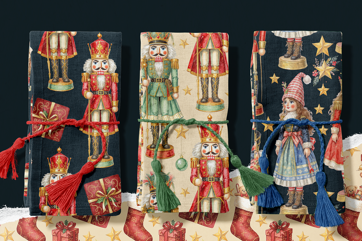 Seamless Christmas Nutcracker, a Graphic by ClipArtRoom (Photo 4 of 8)