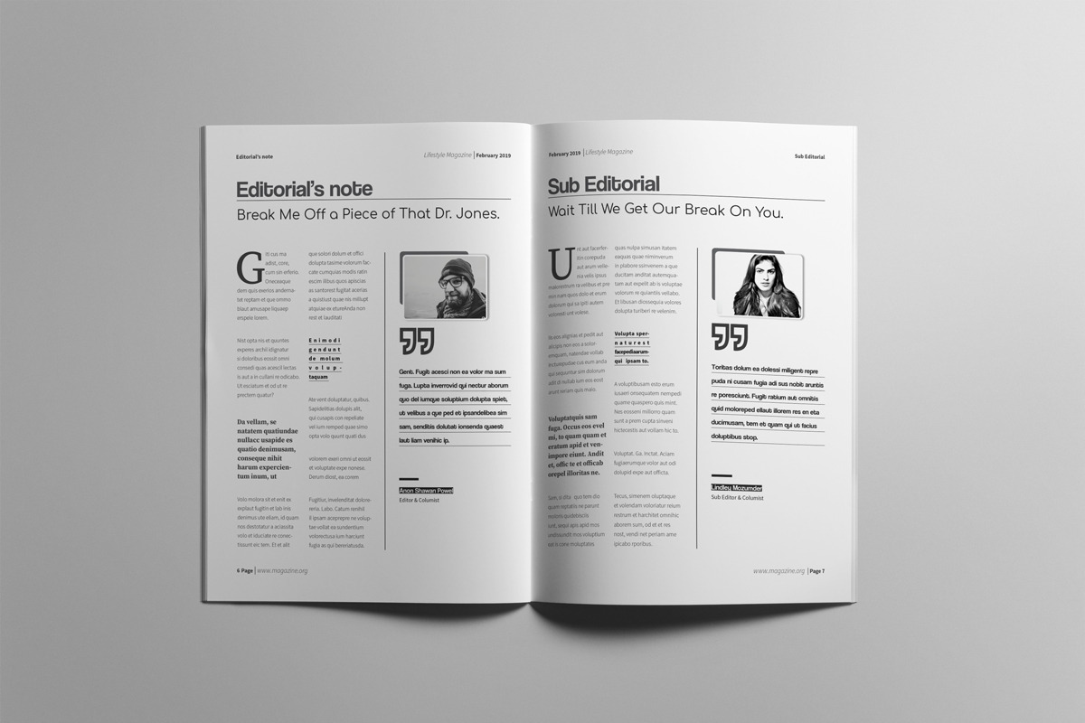 The Best Magazine Layout Design, a Magazine Template by Swayang (Photo 4 of 22)