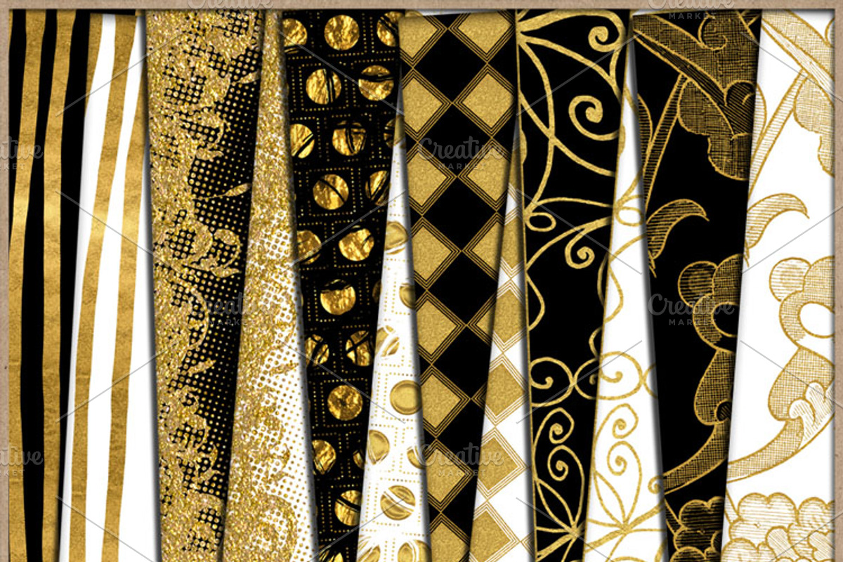 Golden Paper Collection - Paper 1, a Pattern Graphic by Adriana Ferrari (Photo 1 of 2)
