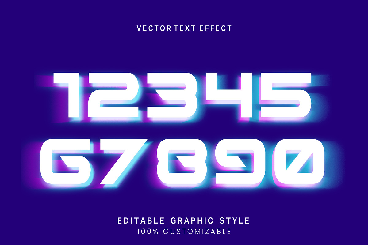 Cyber Neon Blur Text Effect preview 2