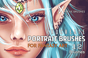 Procreate Fantasy Portrait Brushes!, a Brush Add-On by Extreme Brushes (Thumbnail 1 of 2)