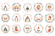 Christmas Wreath Illustrations Clipa, an Illustration by Markicha Art (Thumbnail 2 of 6)