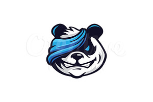 Panda Mascot or Esport Logo