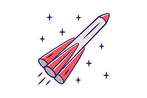 Rocket Color Icon