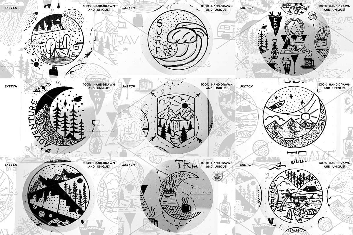 24 Sacred Geometry Hand-Drawn Bundle, an Object Illustration by JeksonGraphics (Photo 5 of 8)
