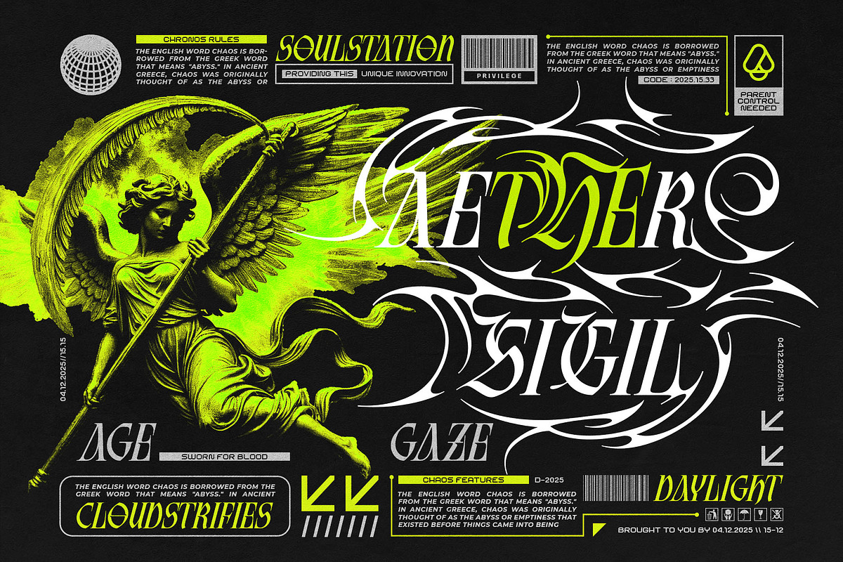 Katalis Seraph Typeface, a Blackletter Font by alit design (Photo 3 of 20)