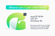 Curled Corner Colored Font, a Symbol Font by kaer_shop (Thumbnail 2 of 8)