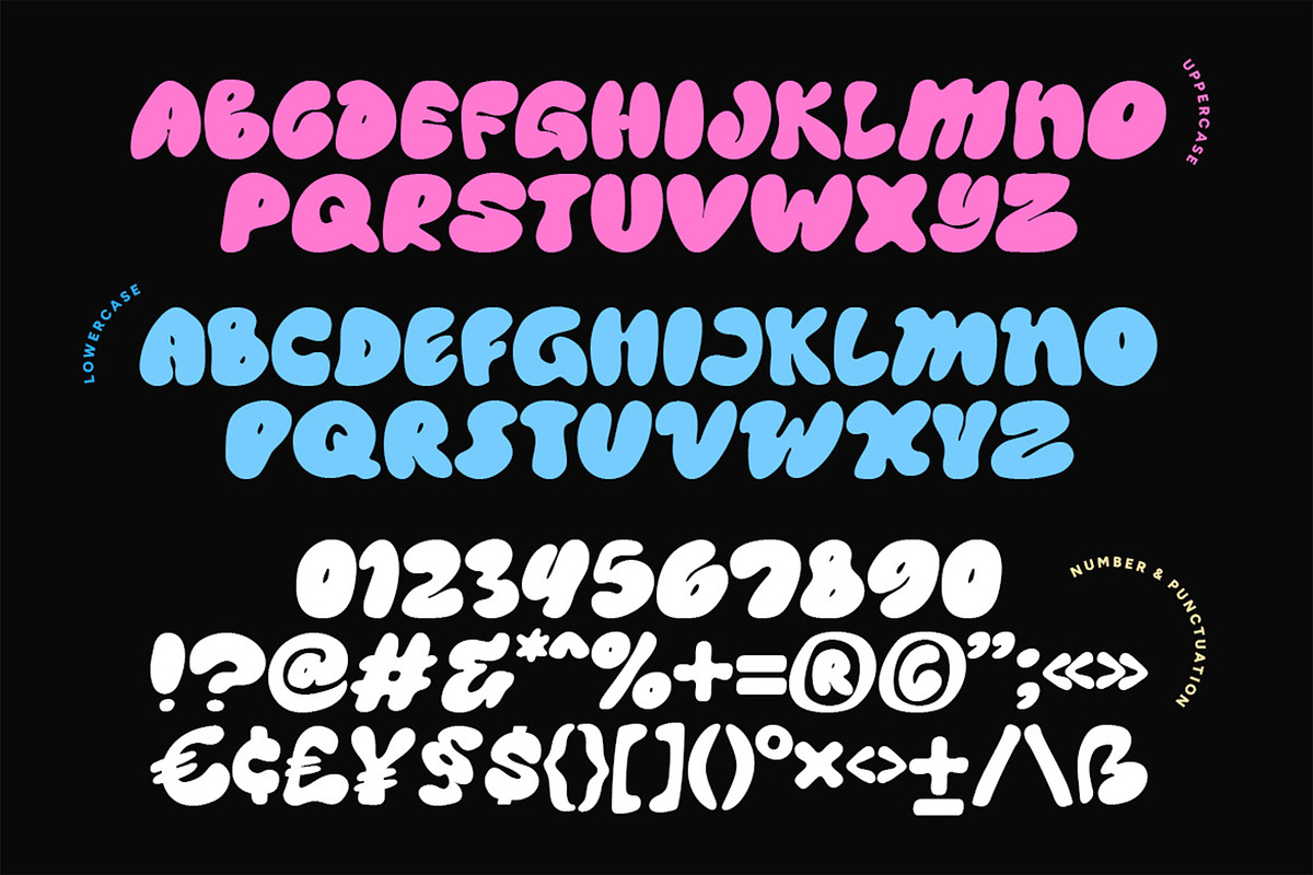 Wobbble - Bubble Display Font, a Font by Pekotype (Photo 3 of 12)