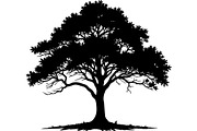 Elegant Tree Silhouette Clipart Set, an Object Graphic by jahid234 (Thumbnail 4 of 7)