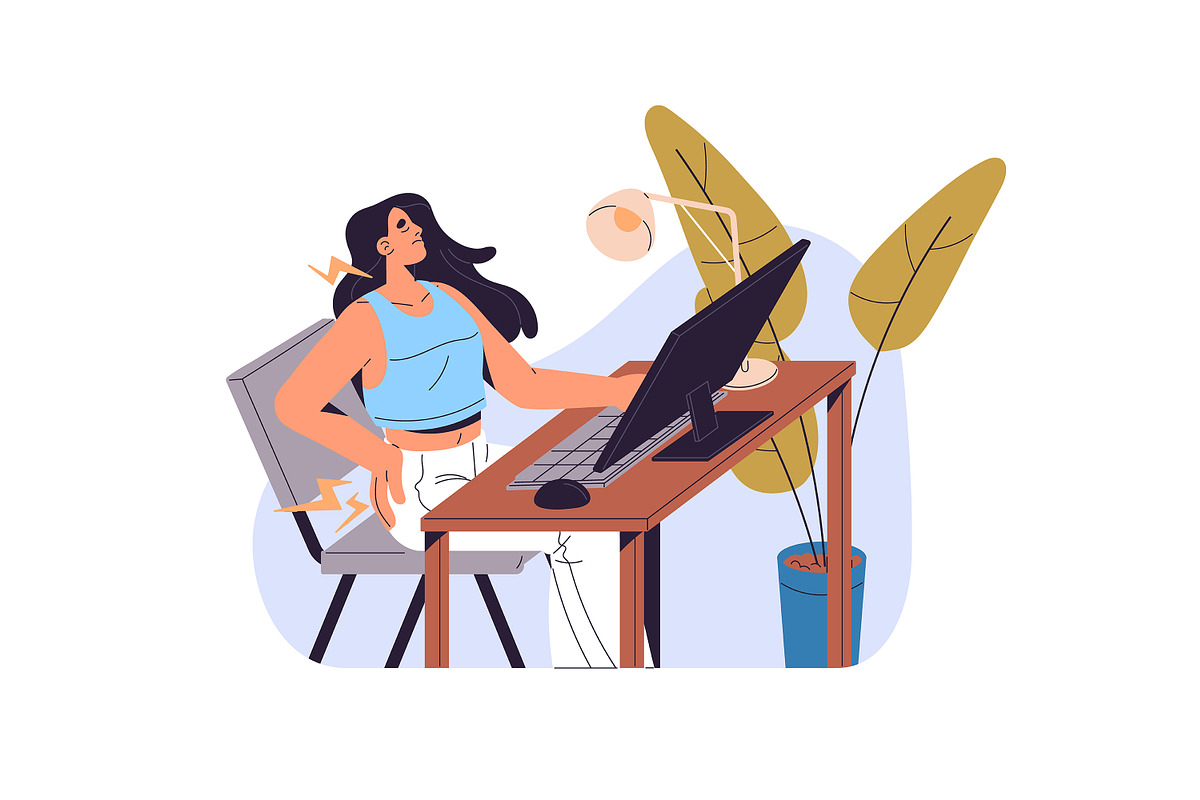 People focused, concentrated at work, a Person Illustration by PaperTrident (Photo 5 of 13)