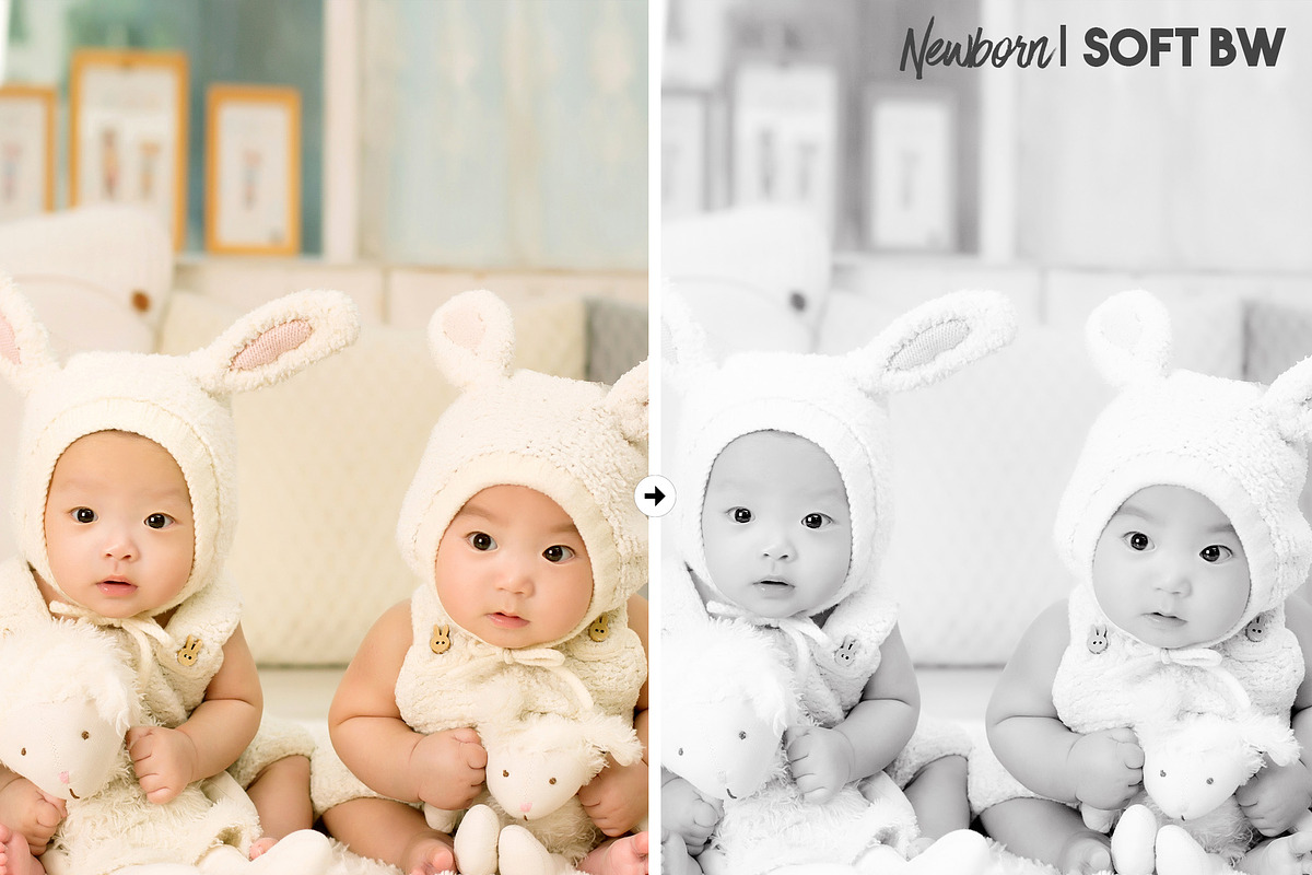 6 Essential Newborn LR Presets, an Action Add-On by M E G A S E T S (Photo 3 of 5)