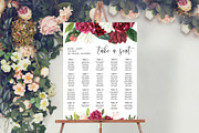 Canva Seating Chart, an Invitation Template by ShineOnWedding (Thumbnail 1 of 8)