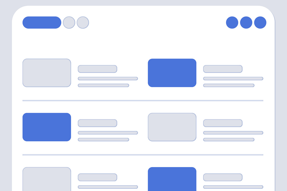 Modern Web Wireframe UI Layout Set, a Wireframe Template by ContestDesign (Photo 4 of 5)