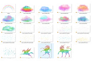 Unicorn Sprinkles Clip Art, an Illustration by Digital Curio (Thumbnail 3 of 3)