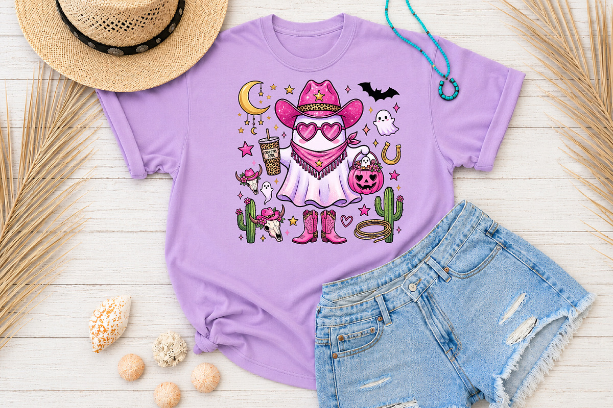 Howdy Halloween Ghost Sublimation, a Seasonal Illustration by Rose Art (Photo 3 of 5)