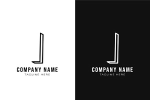 Letter I Logo Design Template