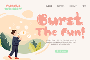 Bubble Whimsy - Urban Playful Font