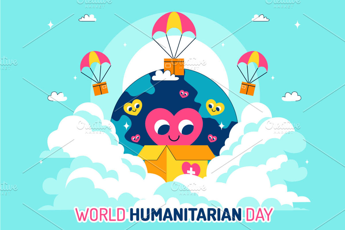 10 World Humanitarian Day Vector, a Person Illustration by denayunebgt (Photo 4 of 4)