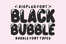 Black Bubble - Bubble Display Font