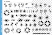 Sunflowers SVG Bundle, a Decorative Illustration by CaraulanStore (Thumbnail 3 of 6)