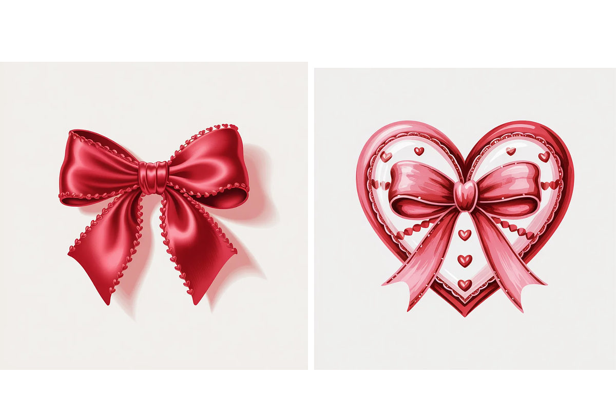 Prompt for Valentine Bow Clipart, a Graphic by Milano Creative (Photo 3 of 4)