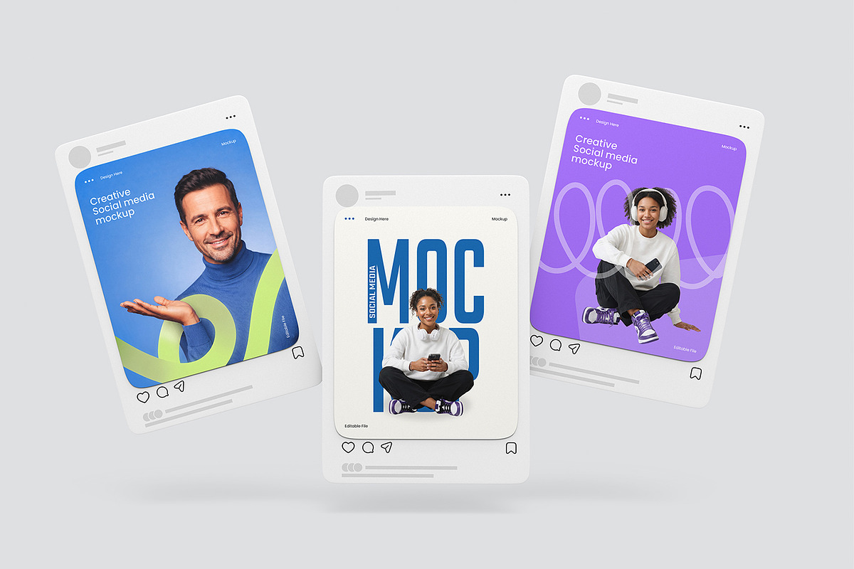 Instagram Post & Story Mockup Bundle, an Advertising Mockup by graphypix (Photo 6 of 13)