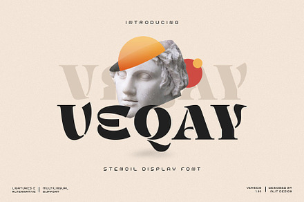 VEQAY Typeface, a Serif Font by alit design