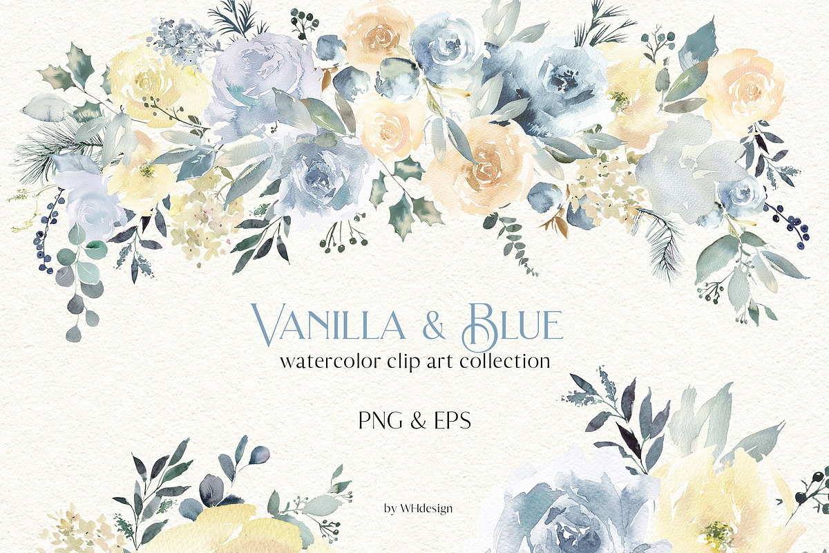 Watercolor Floral Bundle 90 in1, an Animal Illustration by whiteheartdesign (Photo 29 of 50)