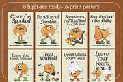 Cute Halloween Pumpkin Collection, a Decorative Illustration by Curiouss (Thumbnail 2 of 7)