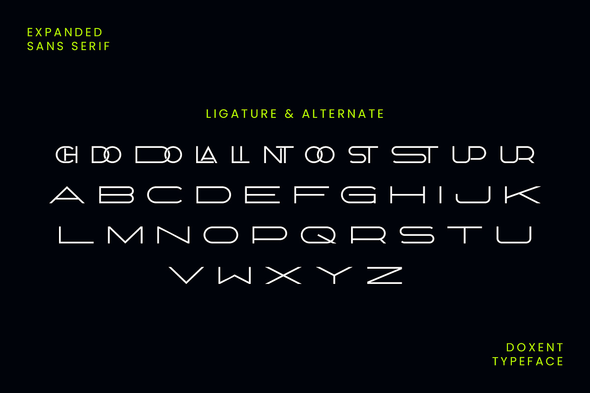 Doxent Expanded Sans Serif Font, a Sans Serif Font by Idea Studio (Photo 8 of 11)