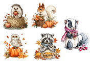Whimsical Thanksgiving Clipart, an Illustration by Designworld (Thumbnail 4 of 6)