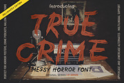 True Crime Rough Messy Horror Font, a Handwritten Font by AnMark (Thumbnail 1 of 11)