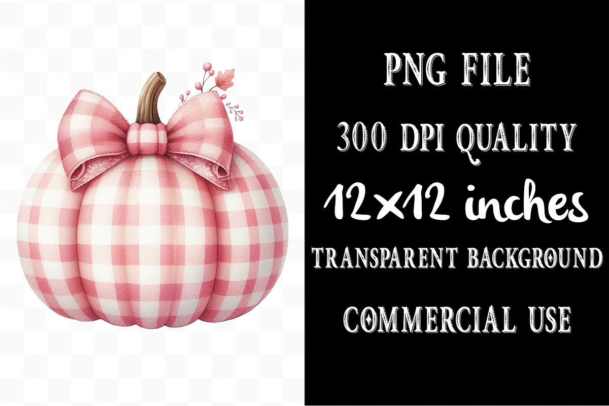 Coquette Pumpkin Clipart PNG, an Illustration by Designking (Photo 4 of 4)