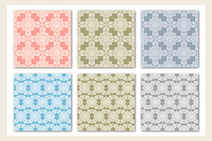 Ornament Pattern Seamless Set Of 12