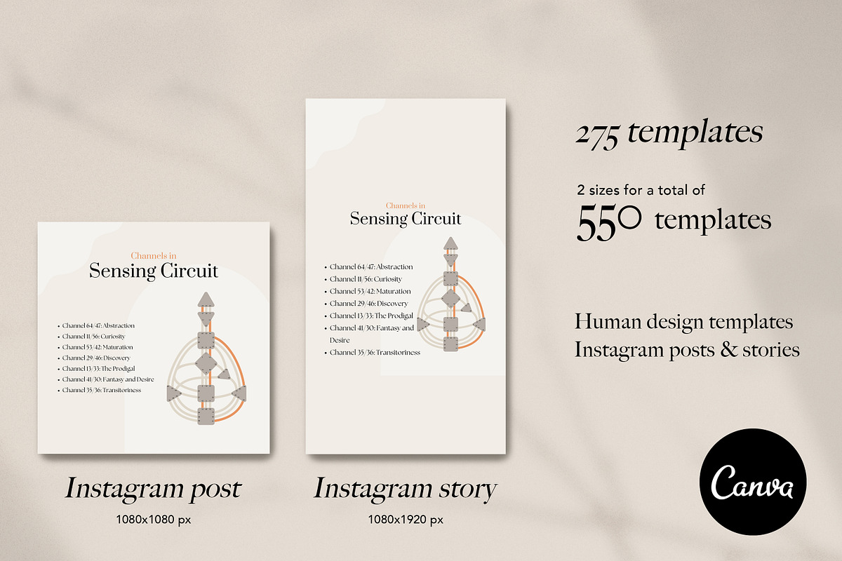 Human Design Instagram Template, a Social Media Template by Backyard Rose (Photo 2 of 28)
