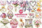 Floral Mothers Day Clipart, an Illustration by CreationArt (Thumbnail 1 of 5)