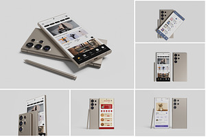 Samsung Galaxy S24 Ultra, an Android Mockup by Indah