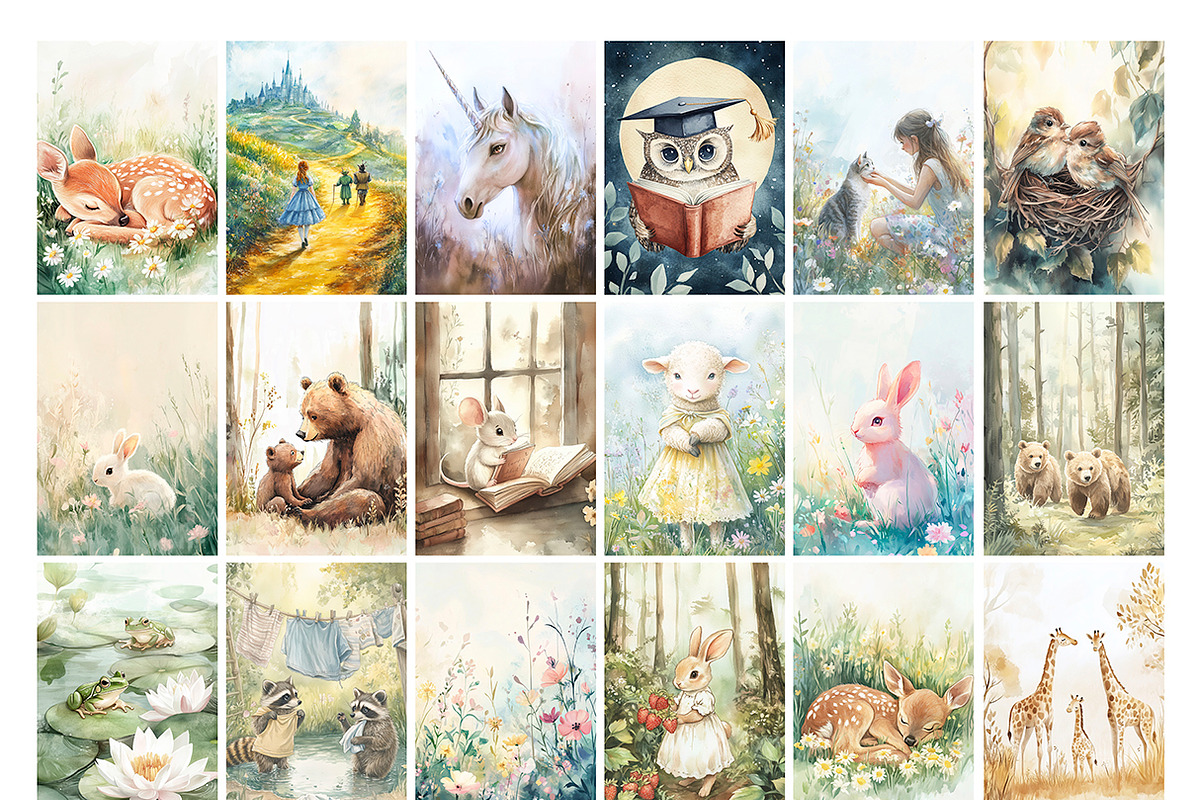The Art of Being Little. Prints set, a Background Graphic by Lidberia (Photo 3 of 9)