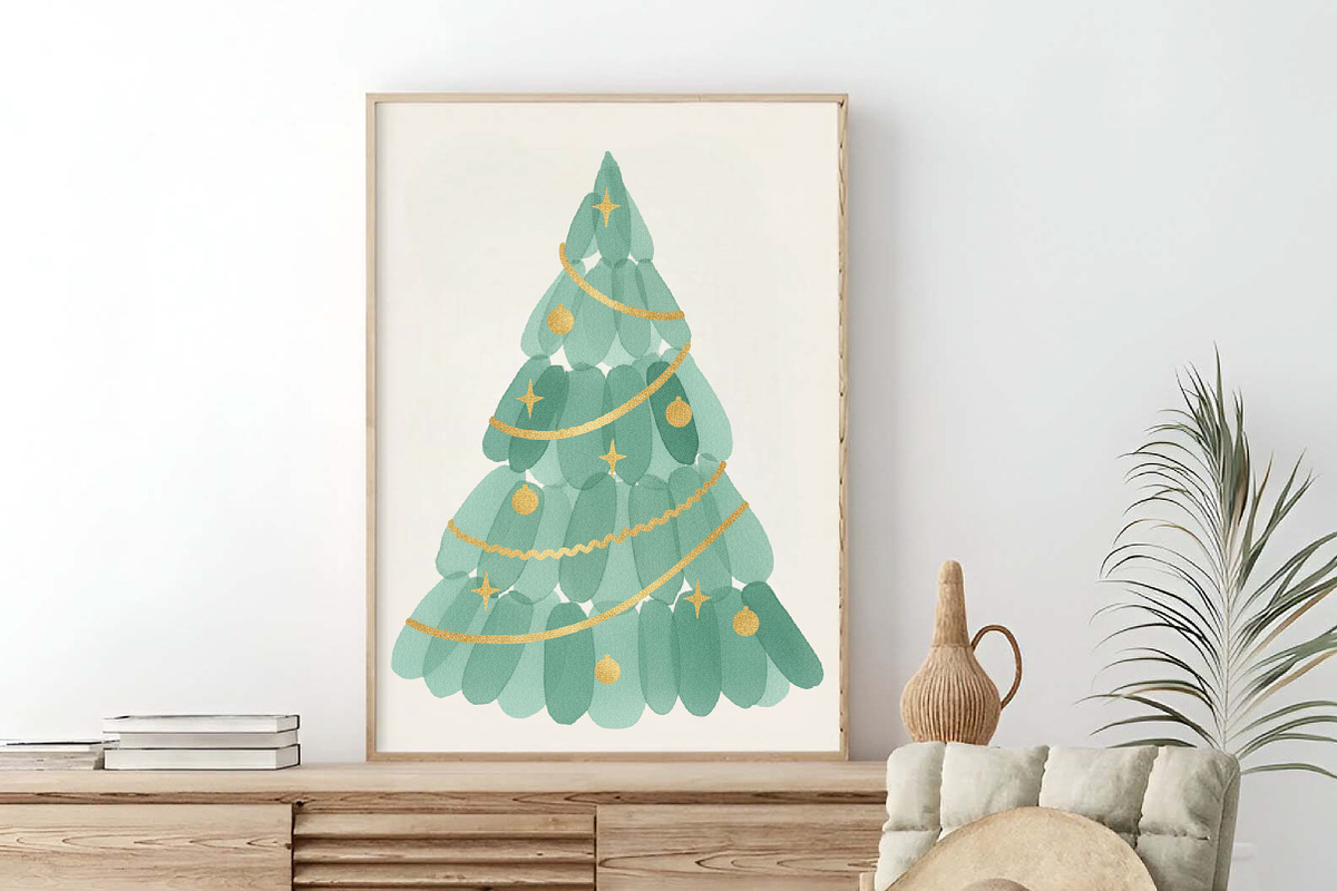 Watercolor Christmas Trees Clipart, an Illustration by SinaCreation (Photo 5 of 7)