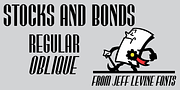 Stocks and Bonds JNL, a Font by Jeff Levine Fonts (Thumbnail 1 of 5)